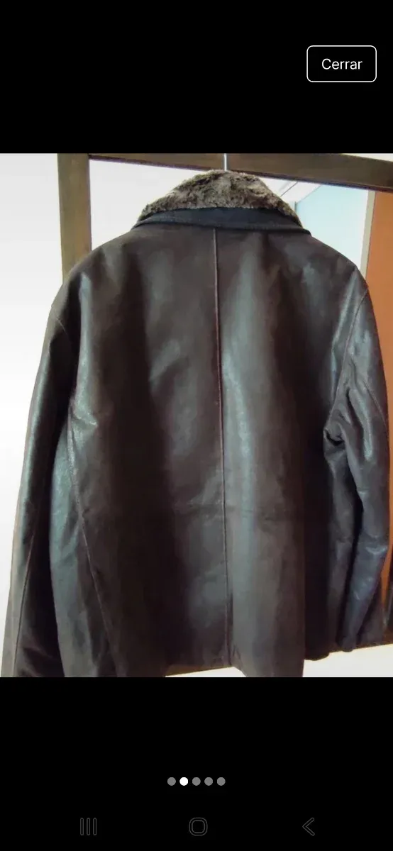Chaqueta de piel para hombre
