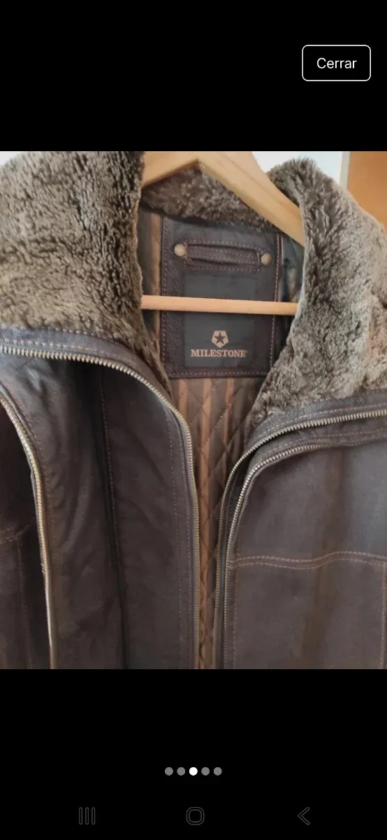 Chaqueta de piel para hombre