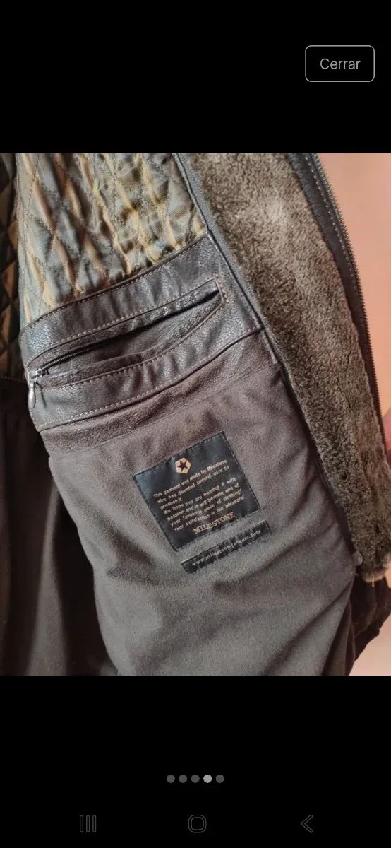 Chaqueta de piel para hombre