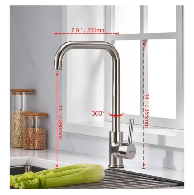 Grifo Cocina Ibergrif M22105A Caño Alto