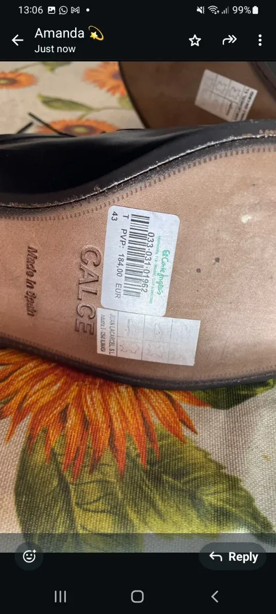 Zapatos de piel hombre talla 43