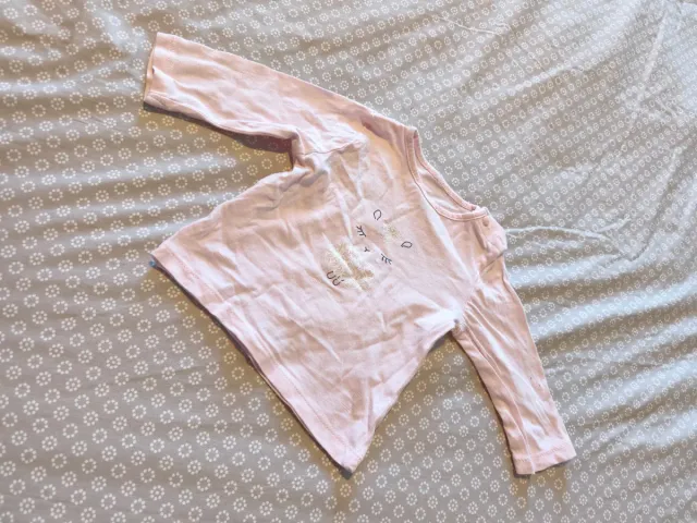 Camisa bebé rosa manga larga