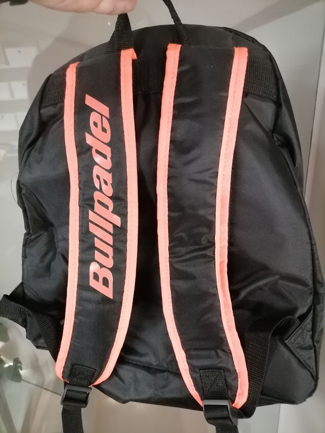 Mochila Pádel Infantil Bullpadel Negra/Coral