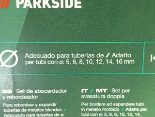 Kit Abocardador Rebordeador Tubo PARKSIDE