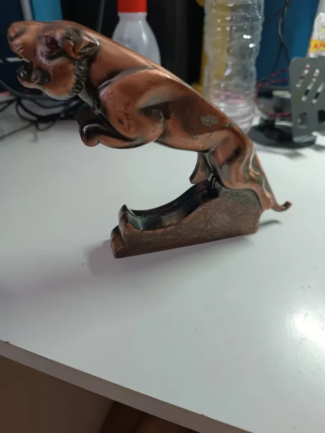 Mechero Puma Decorativo Bronce