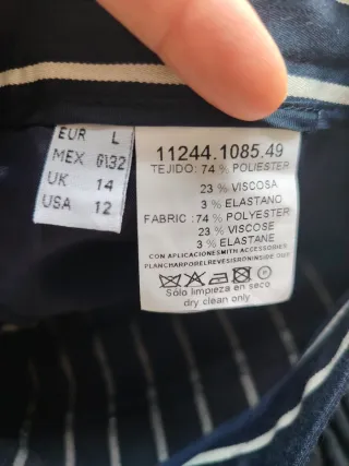 Pantalón Rayas Roberto Verino Talla L ,44cm cintur