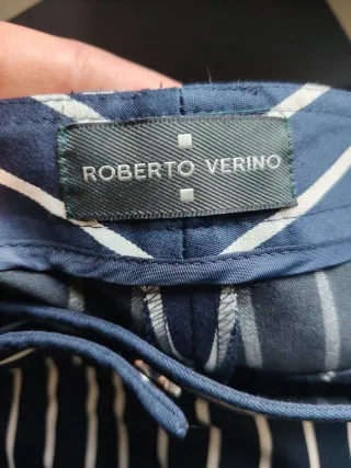 Pantalón Rayas Roberto Verino Talla L ,44cm cintur