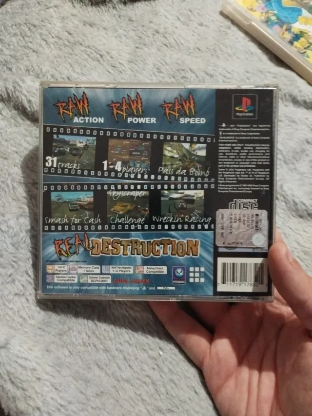 Destruction Derby Raw PS1 Carreras Salvajes