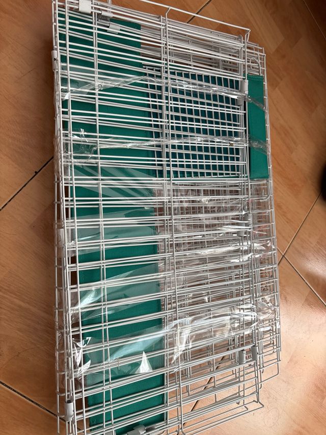 Jaula grande con escalera y puente para 3 conejos