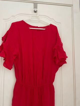 Mono Largo Seda Uterqüe Talla Única Rojo