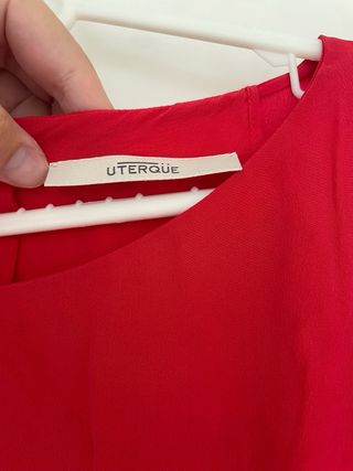 Mono Largo Seda Uterqüe Talla Única Rojo