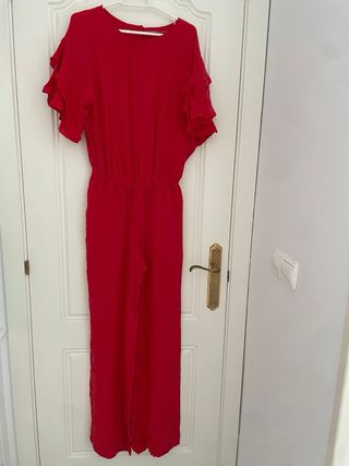 Mono Largo Seda Uterqüe Talla Única Rojo