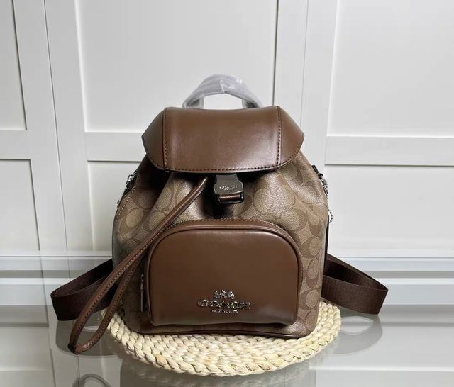 Mochila Coach Marrón Monogram