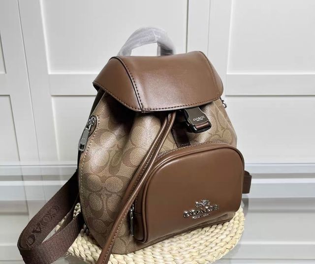 Mochila Coach Marrón Monogram