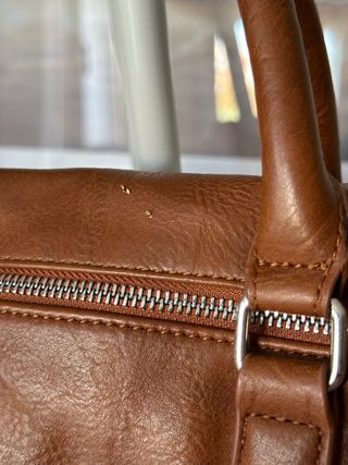 Bolso Desigual Marrón Flores Bordadas