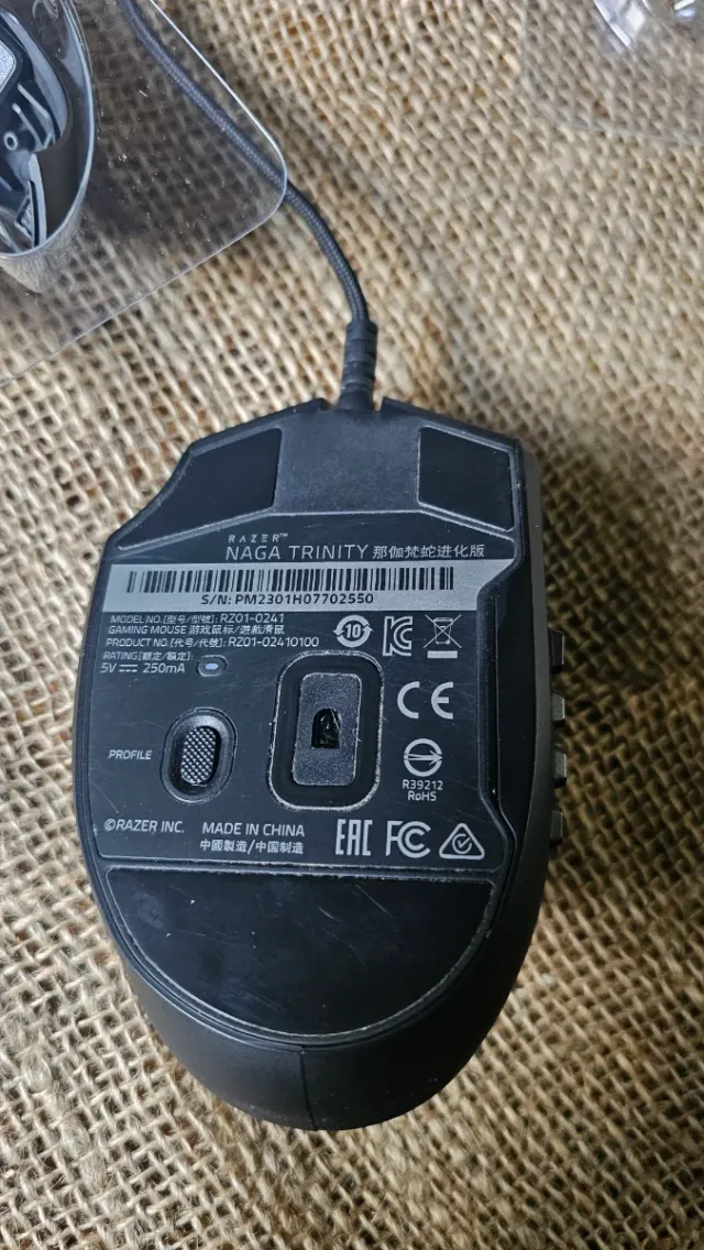 Razer Naga Trinity MOBA/MMO Gaming Mouse