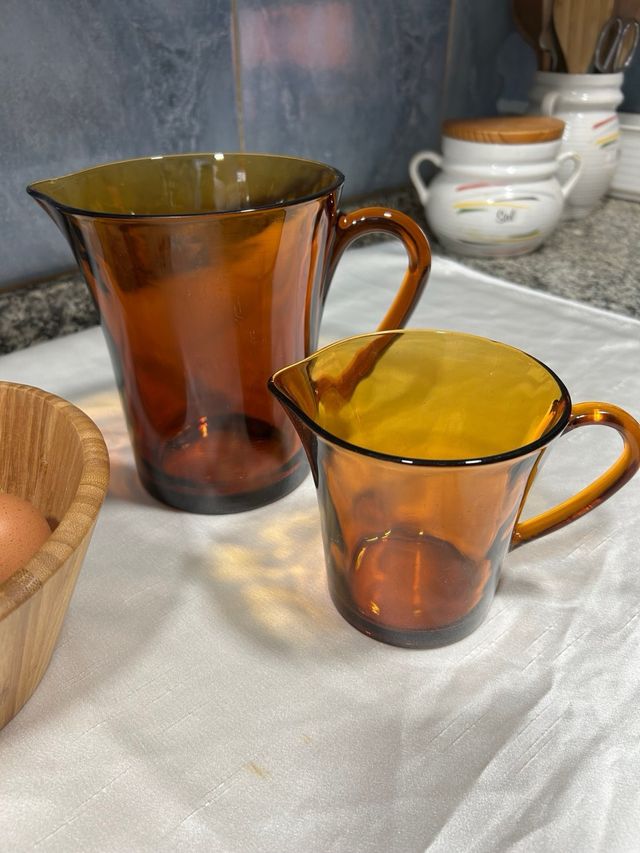 Juego 2 Jarras Duralex Cristal Ámbar