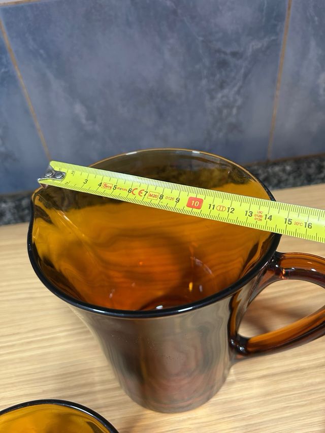 Juego 2 Jarras Duralex Cristal Ámbar