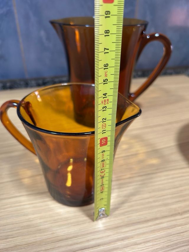 Juego 2 Jarras Duralex Cristal Ámbar