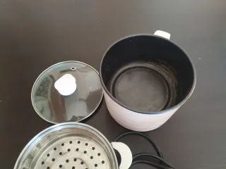 Olla Eléctrica Lotor Rosa con Vaporera