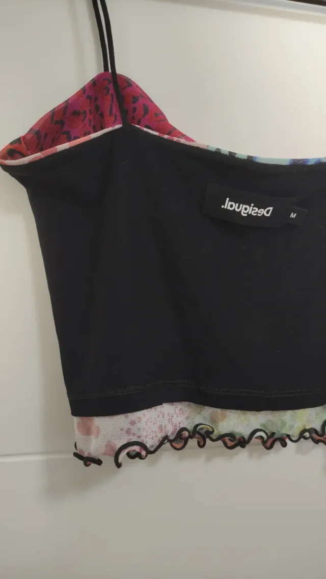 Crop top Desigual estampado