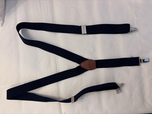 Tirantes marinos con clips plateados