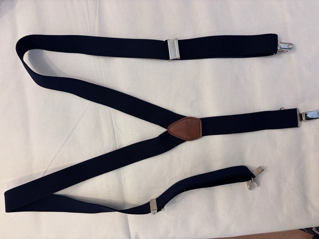 Tirantes marinos con clips plateados