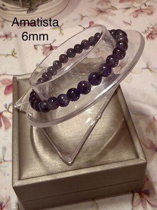 Pulseras minerales naturales de 6mm precio unidad