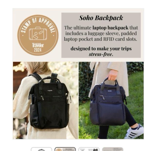 Mochila negra baggallini