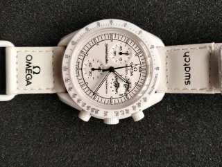 Omega x Swatch Speedmaster Blanco