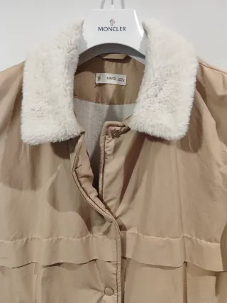 Gabardina Mango forrada Talla S, 13/14 años