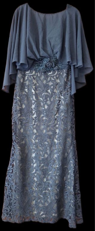 Vestido fiesta Rosa Clara azul/gris