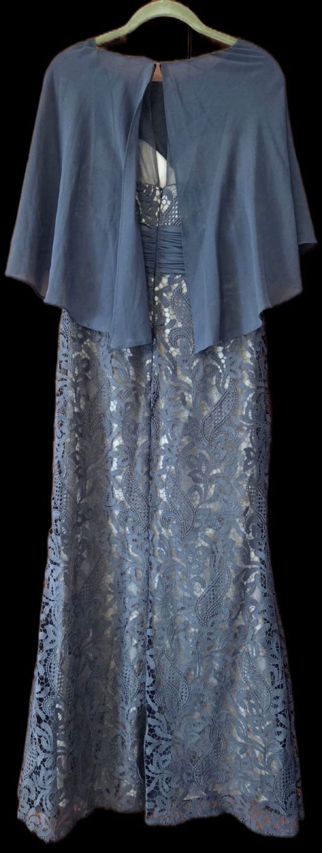 Vestido fiesta Rosa Clara azul/gris