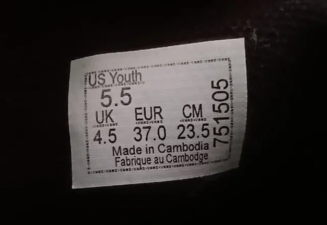 Vans Ward Black/White Talla 37 EU