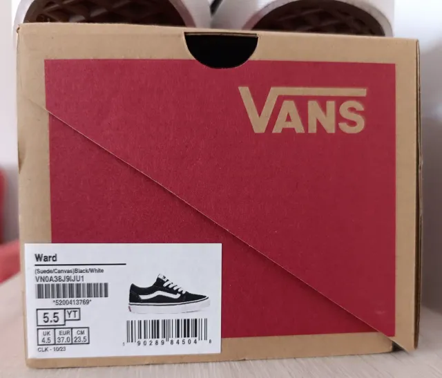 Vans Ward Black/White Talla 37 EU