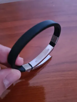 Pulsera Acero y Caucho