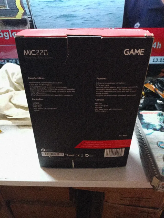 Micrófono GAME MIC220 Negro