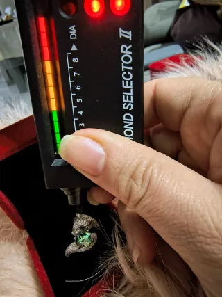 Anello Moissanite Leopardo 2ct Verde