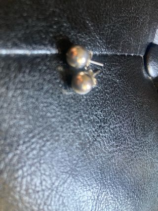 Pendientes bola plata