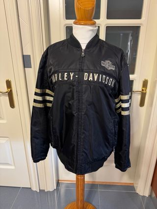 Cazadora Harley-Davidson Negra y Beige
