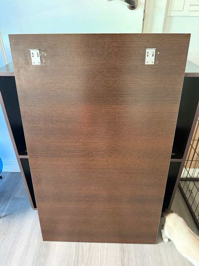 Espelho de madeira e vidro