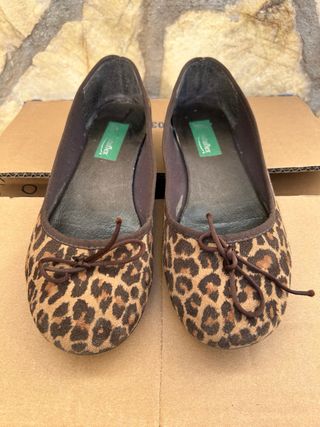 Zapatos Bailarinas Estampado Animal