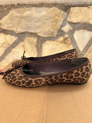 Zapatos Bailarinas Estampado Animal