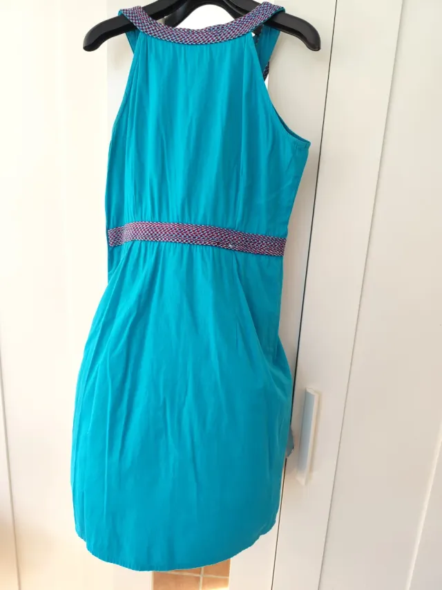 Vestido corto Amarti azul y turquesa