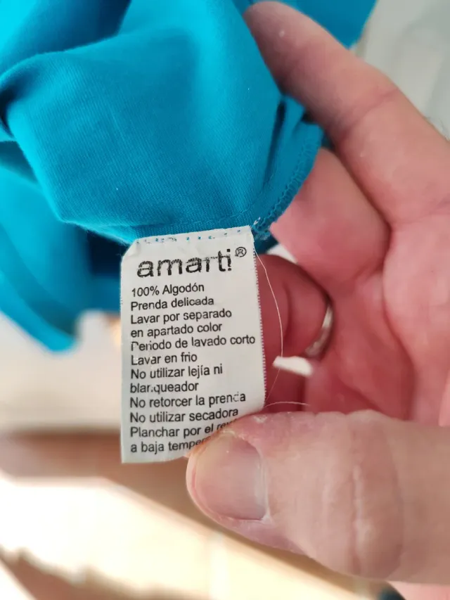 Vestido corto Amarti azul y turquesa