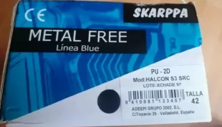 Zapatos de seguridad Skarpa negros y azules