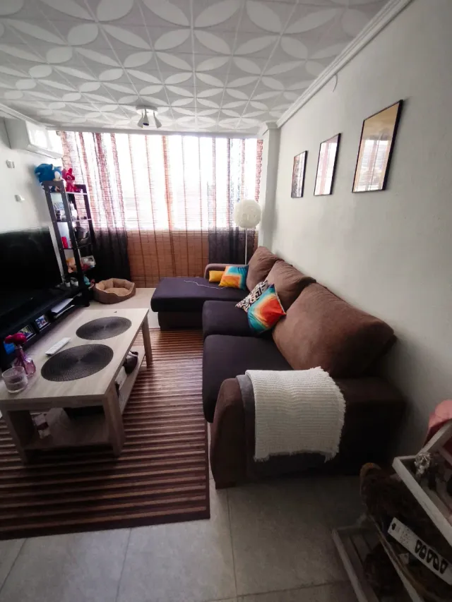 Sofá Chaiselongue Marrón y Negro