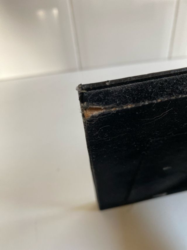 Marco de fotos de piel negro  sin marca