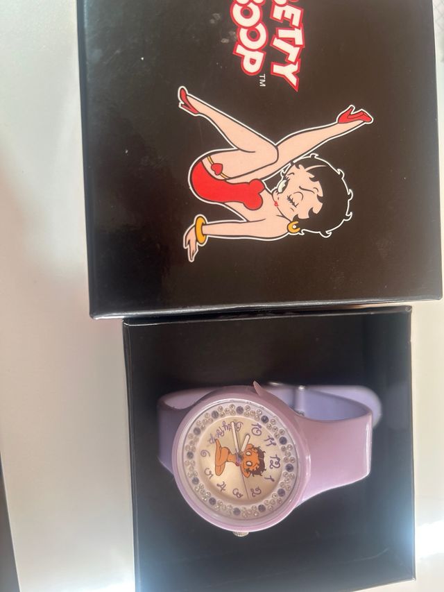 Reloj Betty Boop Morado con Cristales