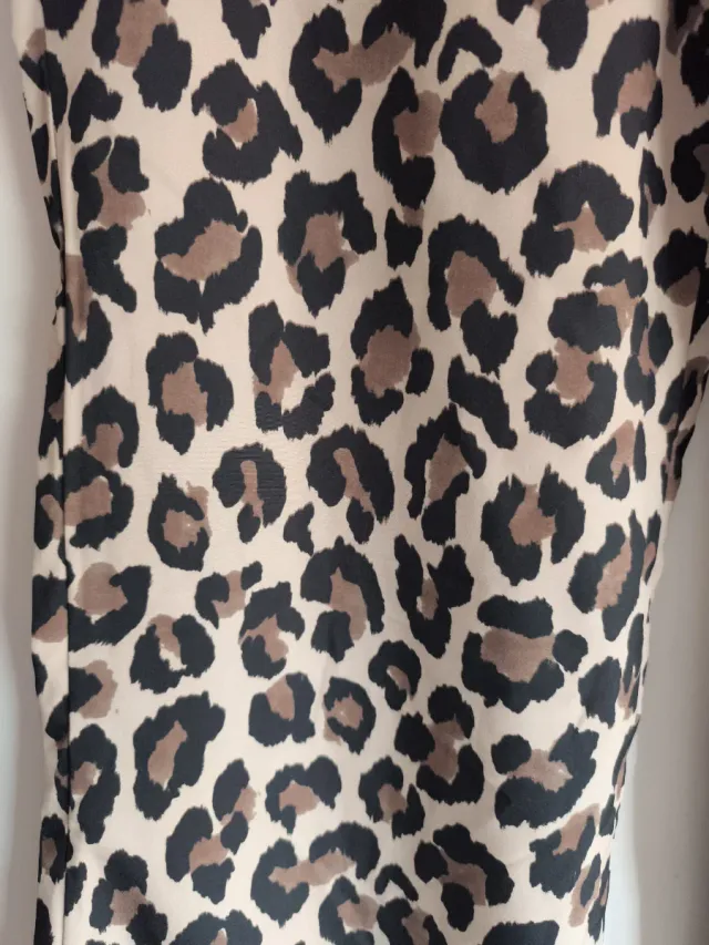 Pantalones de campana con estampado de leopardo